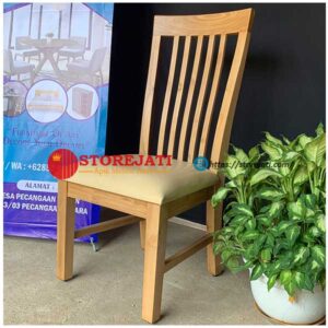 kursi makan kayu minimalis terbaru