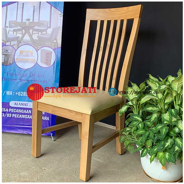 kursi makan kayu minimalis terbaru