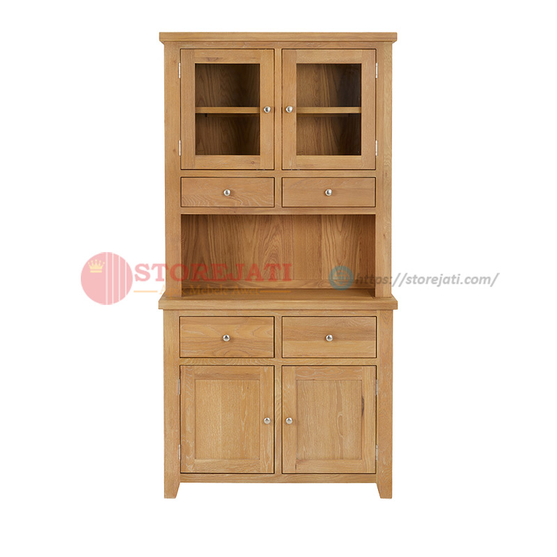 model rak piring minimalis dari kayu