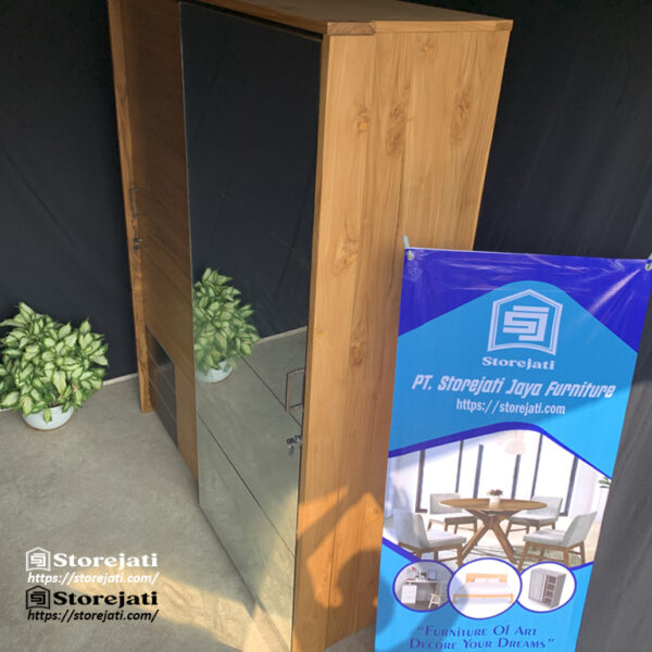 harga lemari pakaian geser 2 pintu