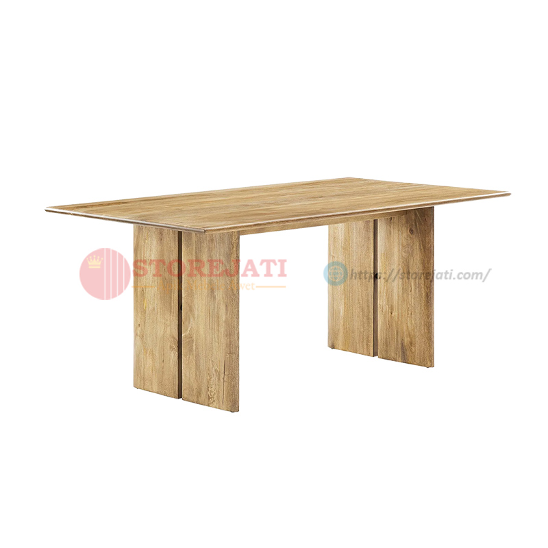 model meja makan kayu jati 4 kursi