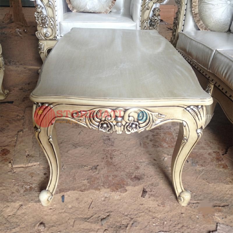 model meja tamu dari kayu
